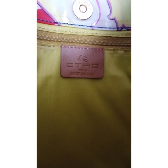 Etro Tote Bag Paisley Multicolor PVC 175444904 Beach Coastal - Picture 4 of 10